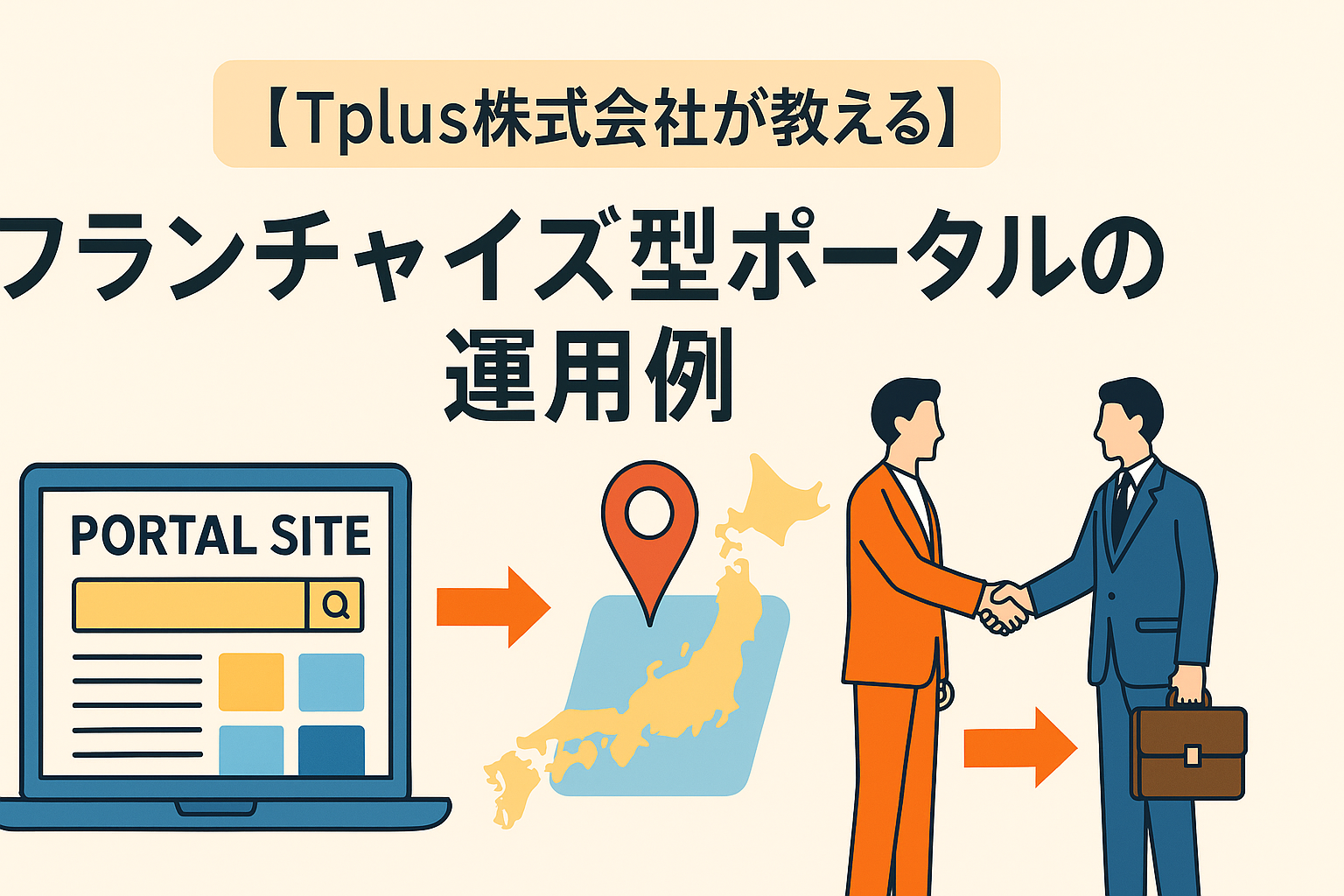 【Tplus株式会社が教える】フランチャイズ型ポータルの運用例