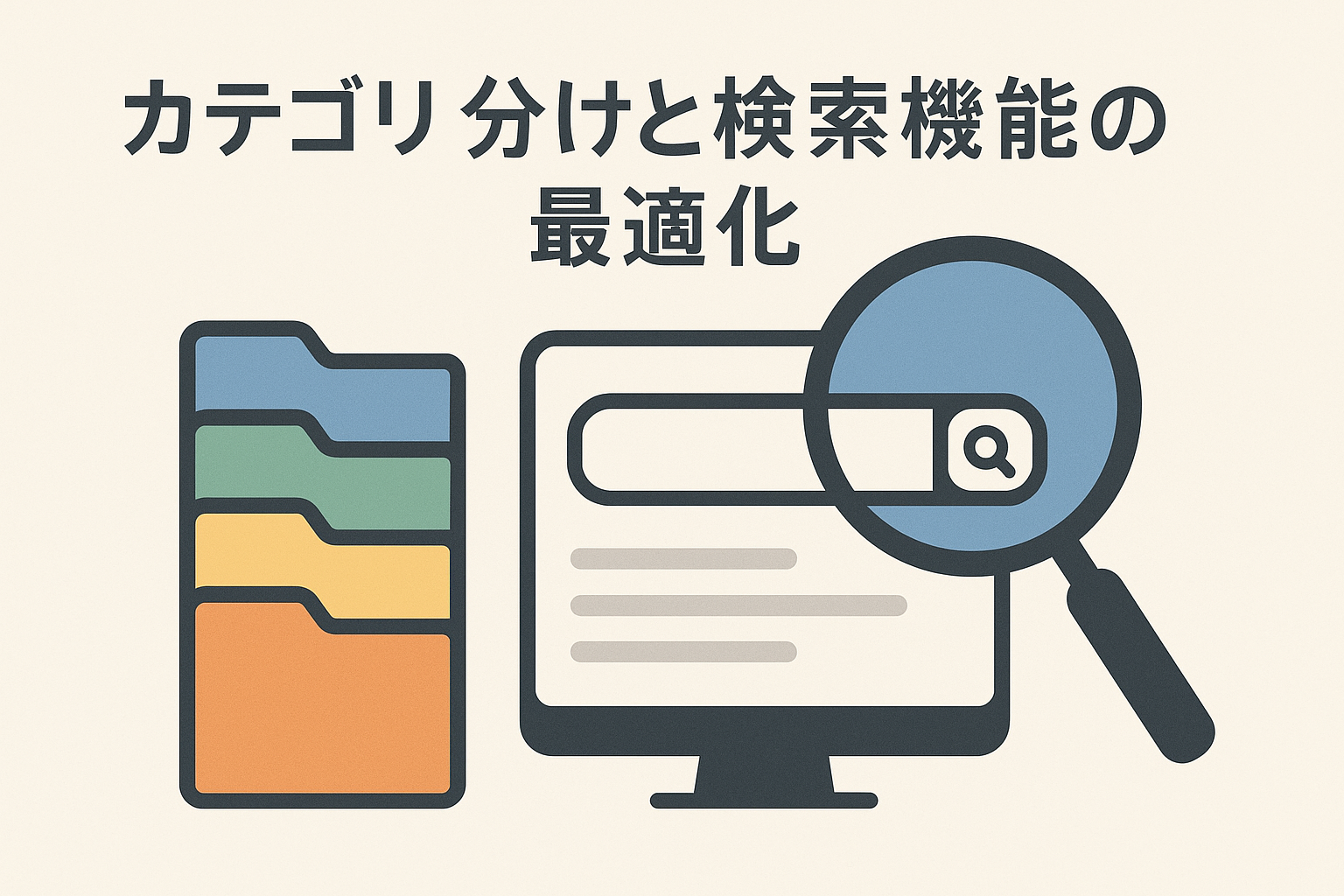 【Tplus株式会社が教える】カテゴリー分けと検索機能の最適化